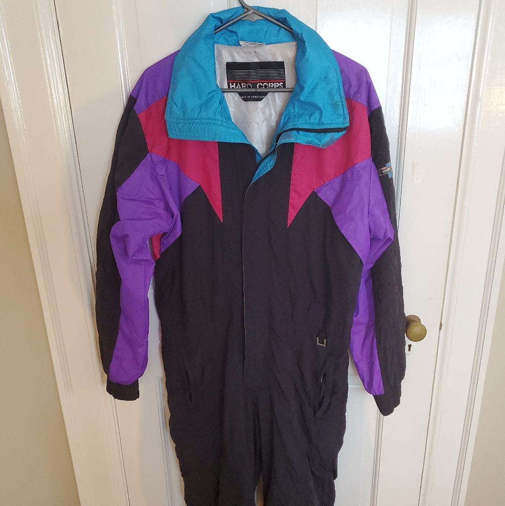 Men's 80's Old school Ski Onesie